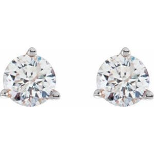 Earrings 14K White 1/3 CTW Natural Diamond Stud Earrings