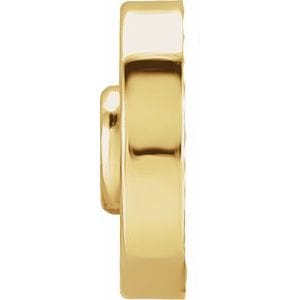 Trims 14K Yellow 2.5 mm Round Art Deco Earring Setting