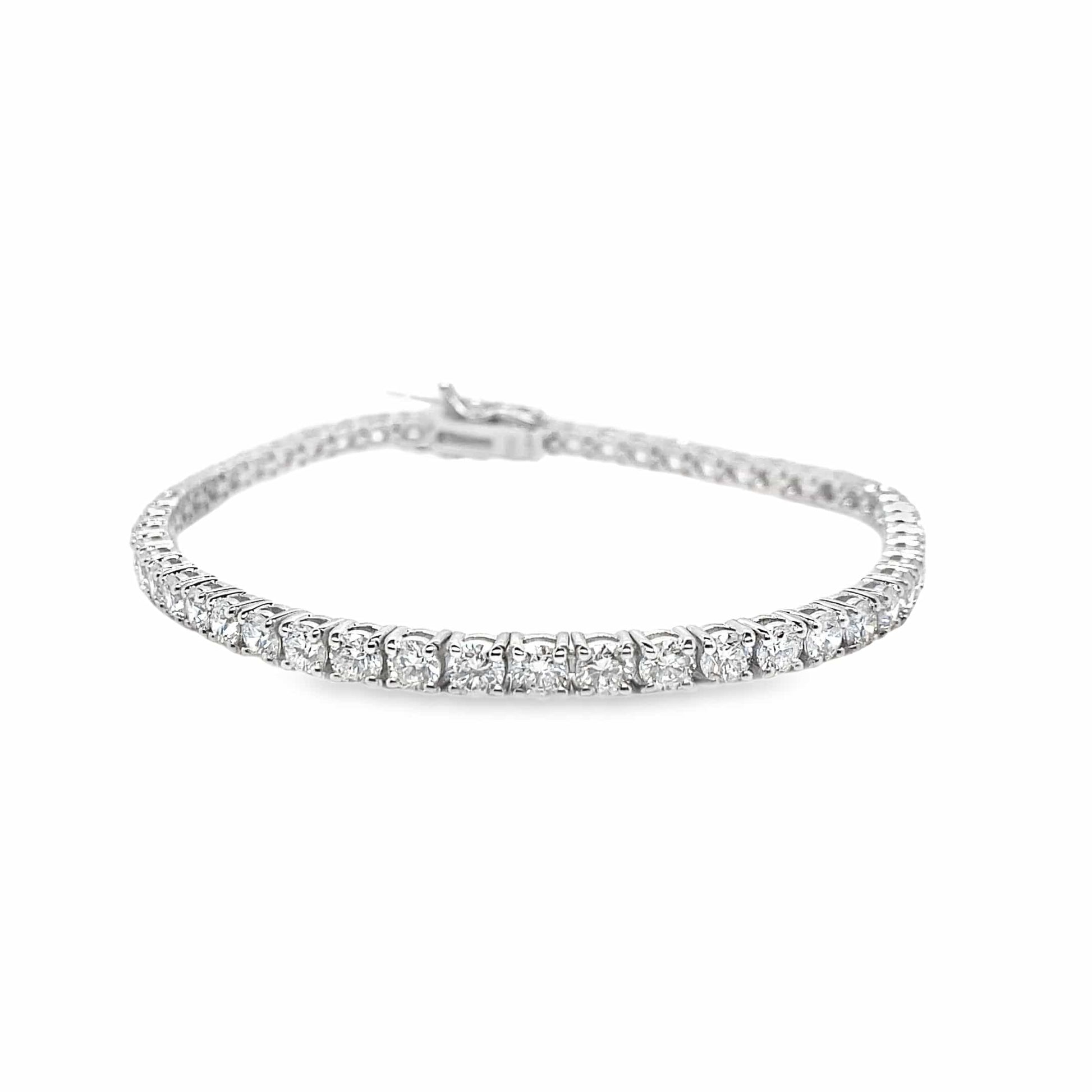 14KW 5.93CTW NAT RBC DIAMOND ACCENT F/VVS TENN BRAC 7"