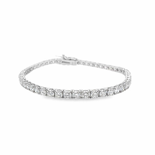 14KW 5.93CTW NAT RBC DIAMOND ACCENT F/VVS TENN BRAC 7"