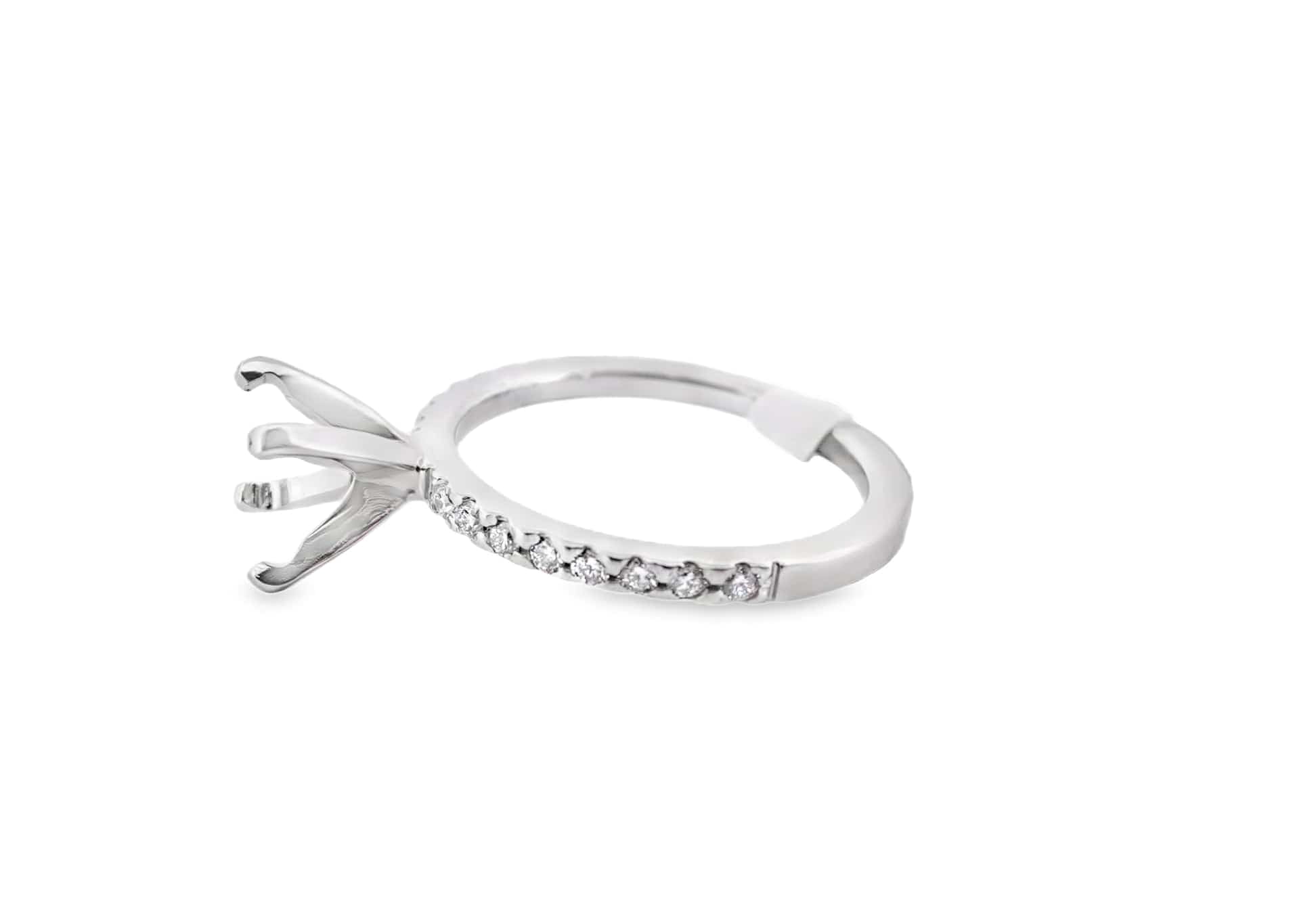 14KW NO CTR (7MM RBC) .20CTW NAT DIAMOND ACC ENG RING