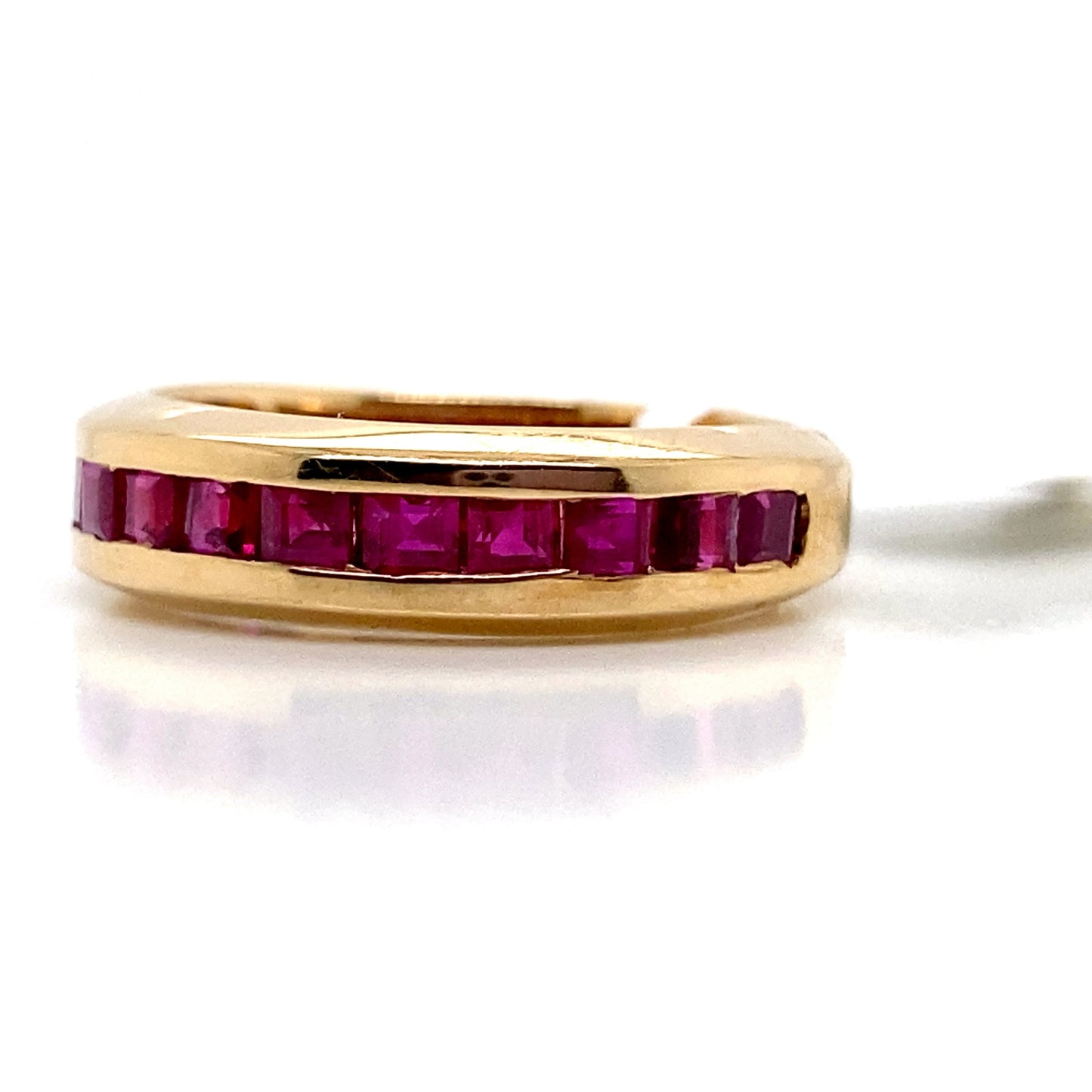 aster jewels 14k yellow gold  1.93 ct natural ruby  fashion ring