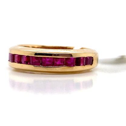 ASTER JEWELS 14K YELLOW GOLD  1.93 CT NATURAL RUBY  FASHION RING