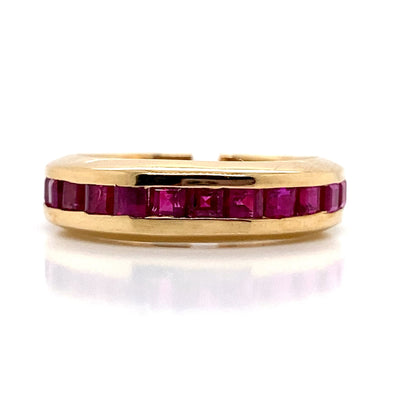 ASTER JEWELS 14K YELLOW GOLD  1.93 CT NATURAL RUBY  FASHION RING