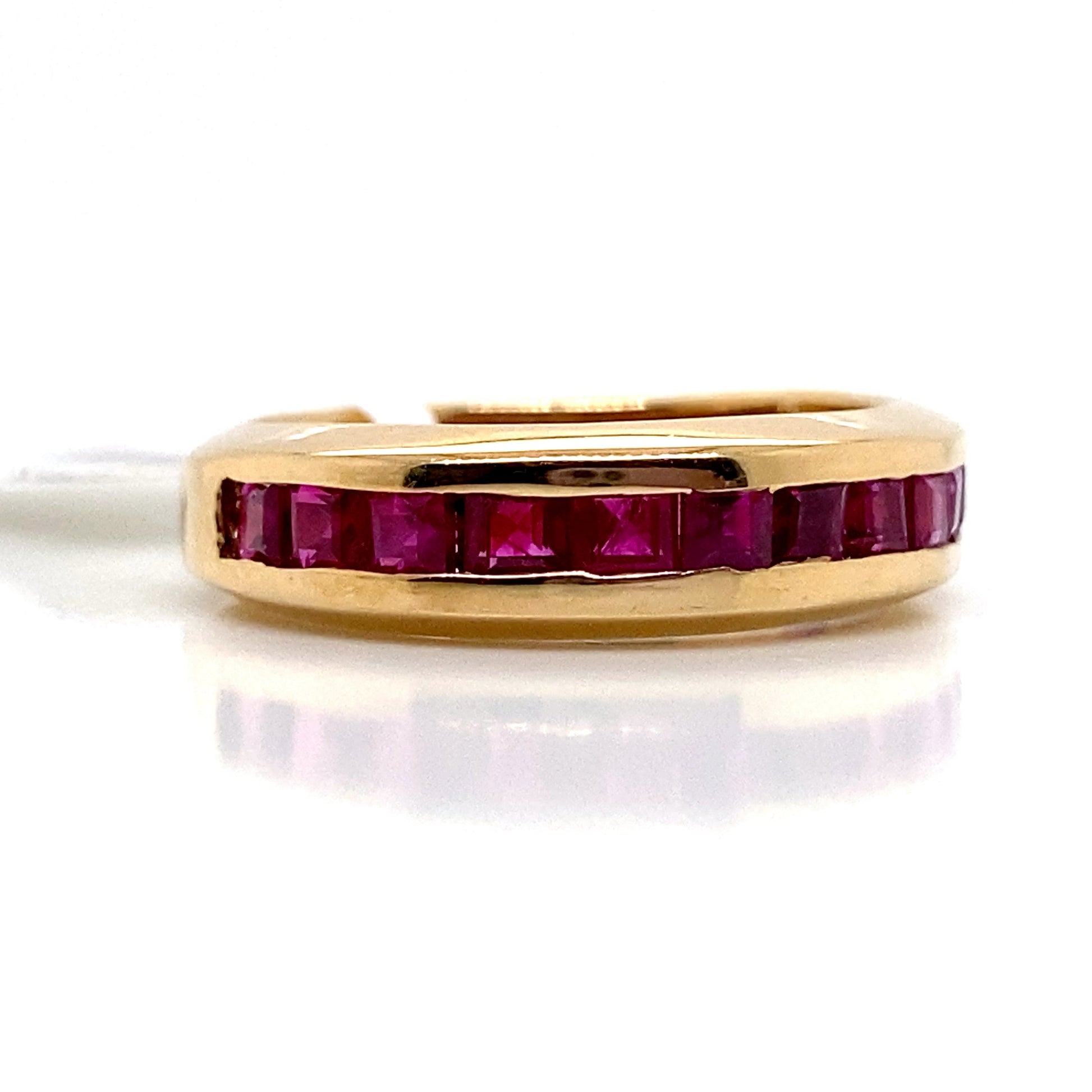 ASTER JEWELS 14K YELLOW GOLD  1.93 CT NATURAL RUBY  FASHION RING