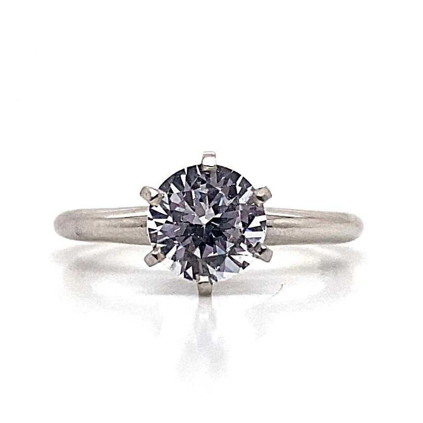 christopher fine diamonds platinum solitaire cz center