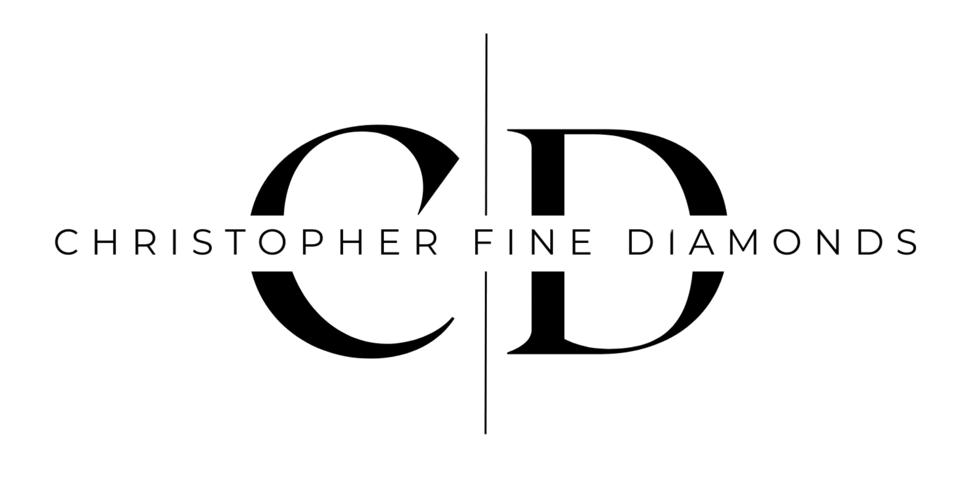 Logo of Christopher Fine Diamonds with stylized 'CD' design on a white background
