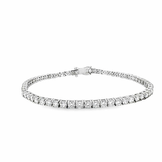 14KW 7" LAB GROWN DIAMOND TENNIS BRACELET 5.07 CTW