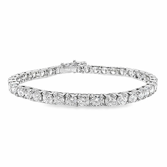 14KW LAB GROWN TENNIS BRACELET 10 CTW