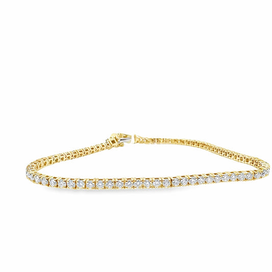 14KY LAB GROWN DIAMOND TENNIS BRACELET 3CTW