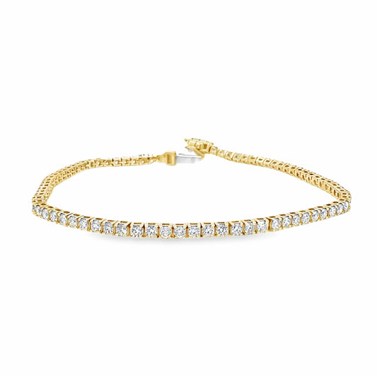 14KY LAB GROWN DIAMOND TENNIS BRACELET 2 CTW