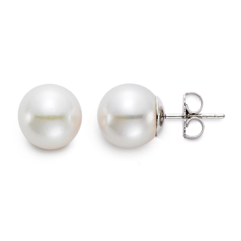 10-10.5MM EARRING "A" FRESHWATER PEARL 14K WHITE GOLD