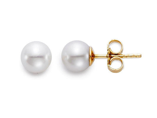 5.5-6MM EARRING "A" 14K YELLOW GOLD