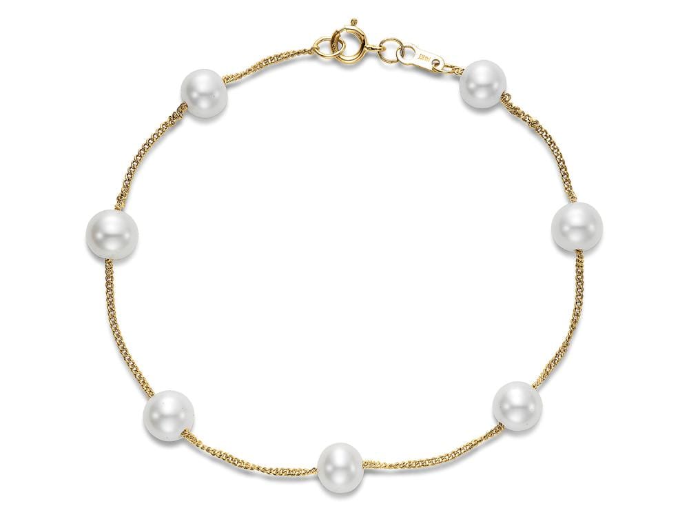5.5-6MM Curb Chain Bracelet 7.5"14K Yellow Gold