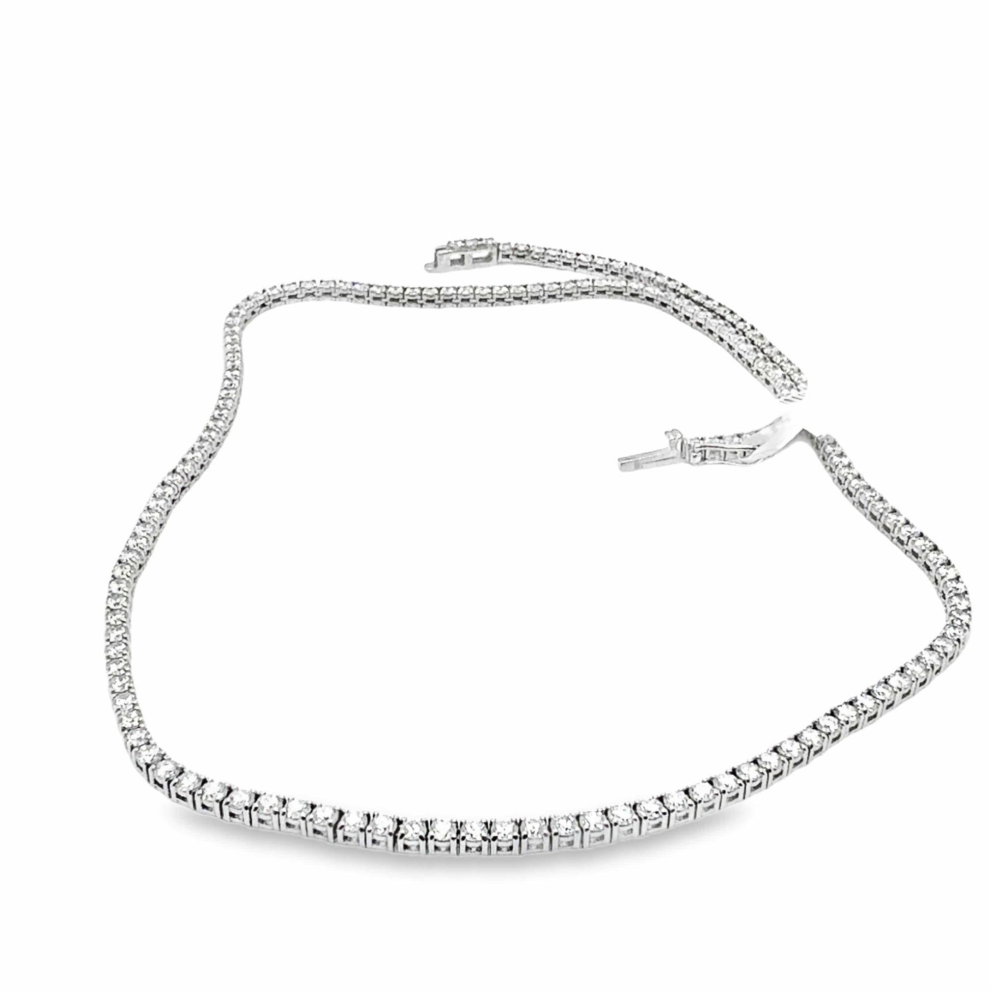 14KW 16" LAB GROWN DIAMOND TENNIS NECKLACE 7.52 CTW