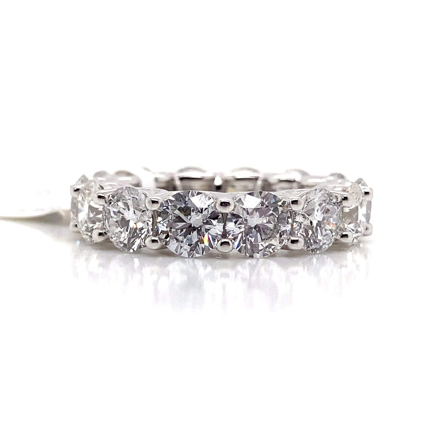 14K WHITE GOLD 8.28 CT TW LAB GROWN ROUND BRILLIANT DIAMOND ETERNITY BAND