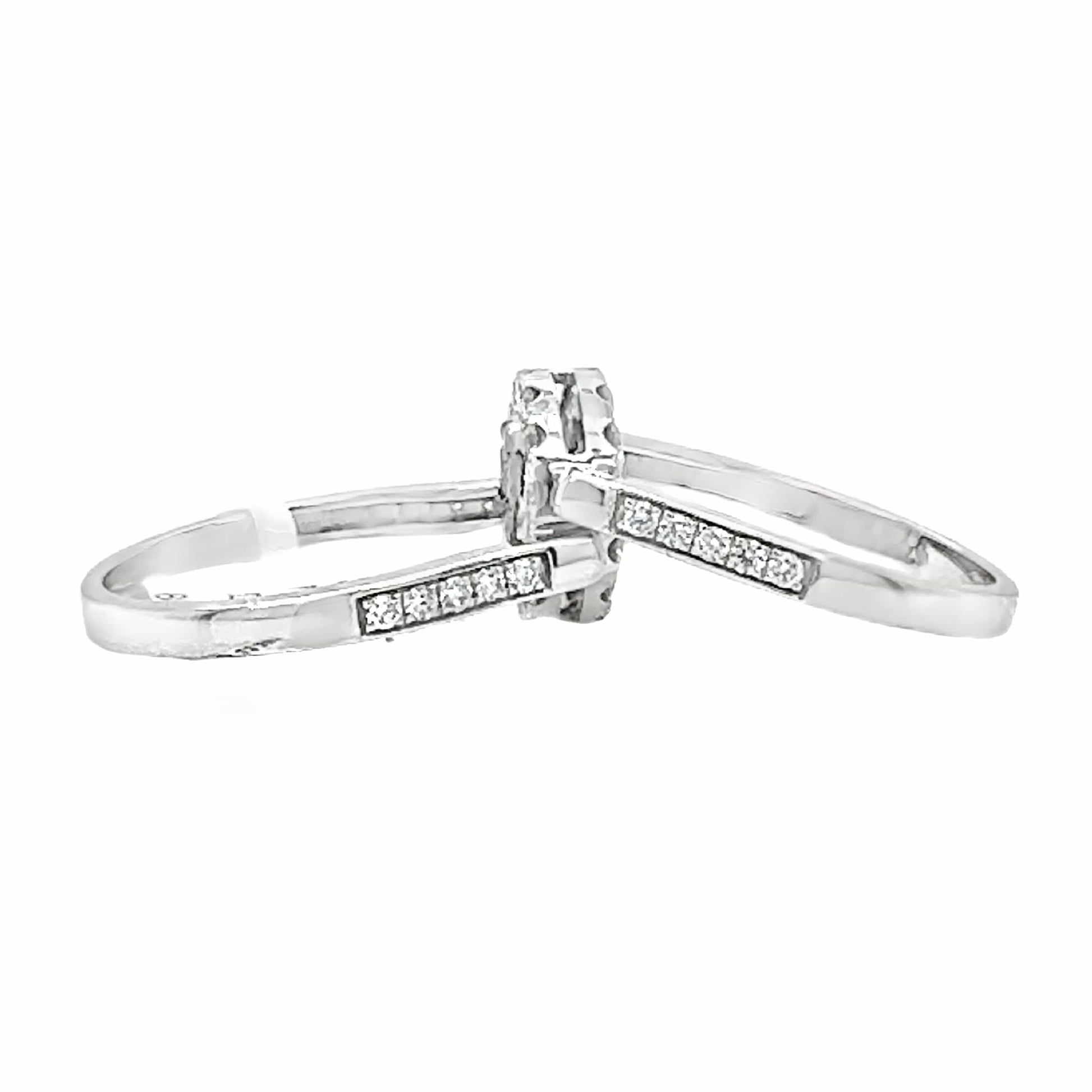 14KW BLUE AND WHITE DIAMOND FASHION RING 1.38 CTW