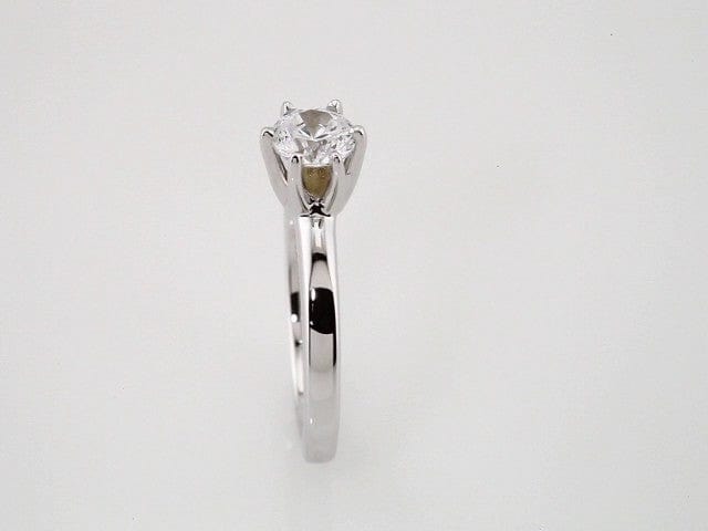 Rings 14K White 5.8 mm Round Tall 6-Prong Solstice Solitaire® Ring Mounting