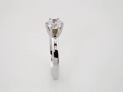 Rings 14K White 5.8 mm Round Tall 6-Prong Solstice Solitaire® Ring Mounting