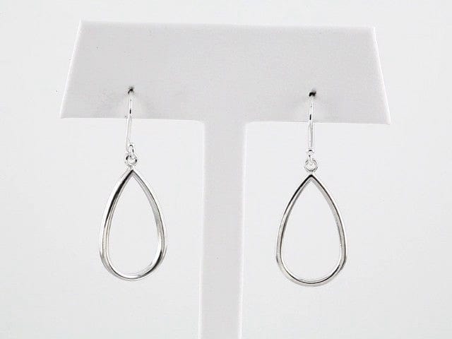 Earrings 14K White Teardrop Earrings