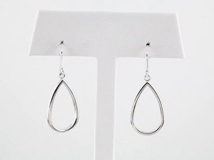 Earrings 14K White Teardrop Earrings